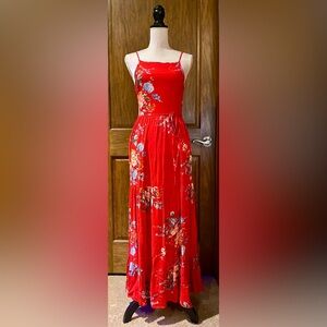 Band of Gypsies Vibrant Red Dress